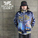 EYEDY HEADGEAR CLASSICS ヘッドギア クラシック BIGGIE SMALLS -COOGI- SATIN JACKET サテンジャケット アウター 大きいサイズ おしゃれ かっこいい メンズ ストリート 厚手 通勤 通学 リラック