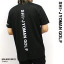 NEXT WALL ゴルフウェア メンズ Tシャツ 半袖 ゴルフ ハイネック カノコ 鹿子 ロゴ バックプリント スポーツウェア SHI-JYOMAN GOLF M L XL「SJG23-00」【TM20】 スポーツ