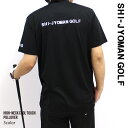 NEXT WALL ゴルフウェア メンズ Tシャツ 半袖 ゴルフ ハイネック 接触冷感カノコ 鹿子 ロゴ バックプリント スポーツウェア SHI-JYOMAN GOLF M L XL「SJG23-07」【TM20】 スポーツ