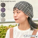 ゆるい帽子CasualBoxレディース メッシュ スパンコール ビック ワッチ | レディース 春 夏 春夏 春用 夏用 帽子 ニット帽 ニット帽子 ニットキャ...