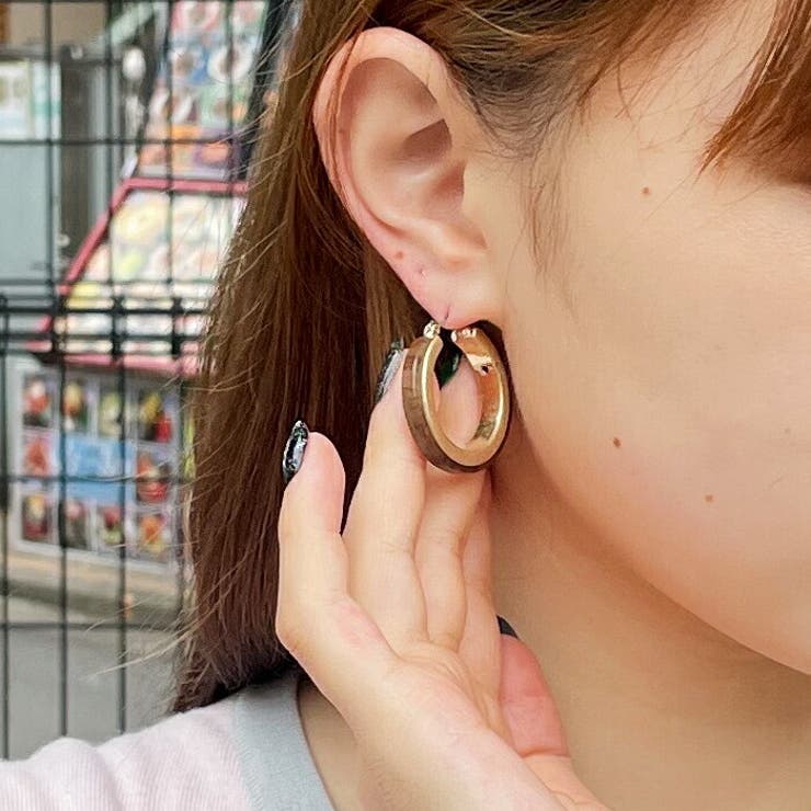 lattencos サークル ピアス韓国 アクセサリー ジュエリー ピアス サークルピアス 垂れる 上品 エレガント lattencos ラテアンドコス アクセサリー