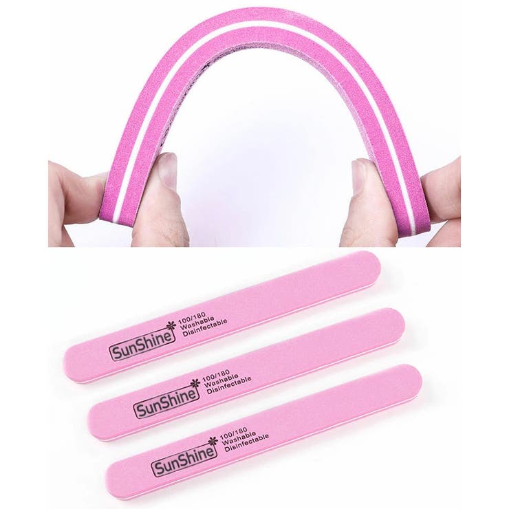 Doux Belle 春新作 スポンジネイルファイル スポンジファイル ネイルケア ネイルバッファー 100/180G サロン 爪磨き ネイル・マニキュア