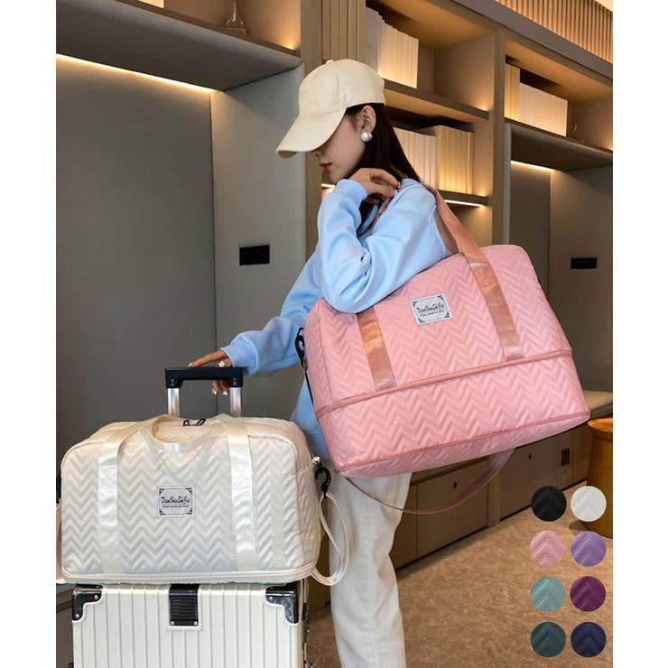 【10%OFFクーポン!11/27(木)1:59まで】Miniministore 拡張ファスナーボストンバッグ ポーチ付き バッグ・鞄