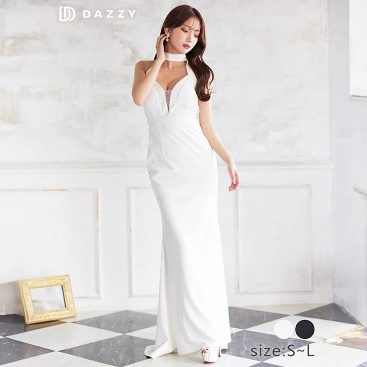 Dazzy デイジーストア キャバドレス バックオープン ハイネック アメスリ タイト ロングドレス キャバ ドレス 大きいサイズ ロングドレス セクシー ナイトドレス キャバクラ ホステス 水商売 クラブ パーティ 夜職 韓国 可愛い 衣装 谷