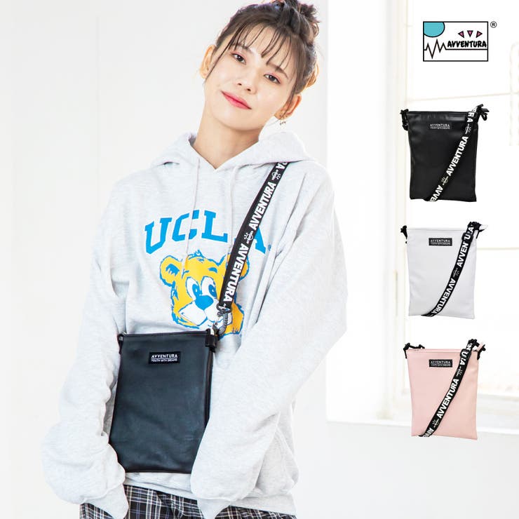 AVVENTURA アヴェンチュラ ショルダーバッグ ミニショルダー サコッシュ レディース 女子 小さめ 合成皮革 PUレザー フラット ファッションカジュアル ストリート 大人 女の子 メンズ 男子 男の子 バッグ ブランド 人気 斜め掛け 肩掛け