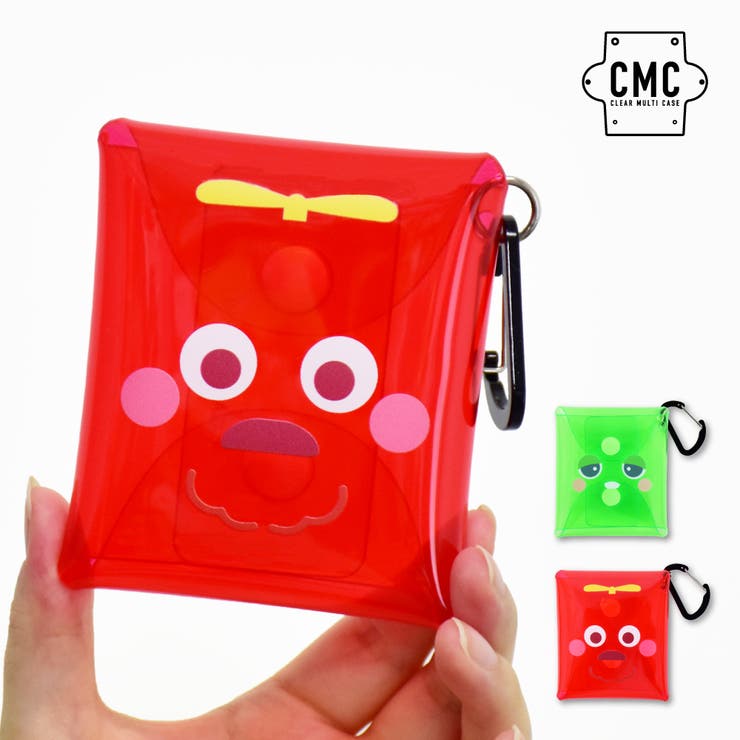 【10%OFFクーポン!11/27(木)1:59まで】AVVENTURA ガチャピン ムック グッズ クリアポーチ ミニポーチ カラビナ クリアマルチケース S...