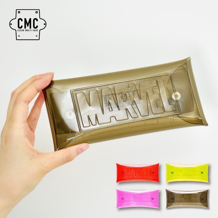 【10%OFFクーポン!11/27(木)1:59まで】AVVENTURA マーベル ペンケース 筆箱 小物入れ クリアマルチケース Lサイズ レディース 女子 ...