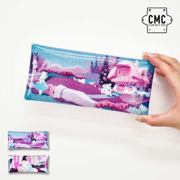 【10%OFFクーポン!11/27(木)1:59まで】AVVENTURA ディズニー ペンケース 筆箱 小物入れ クリアマルチケース Lサイズ レディース 女子...