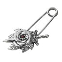 【マラソン期間中 5%OFFクーポン】ArtemisClassic アルテミスキングス/薔薇セーフティピン/安全ピン アクセサリー