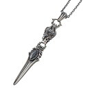 【マラソン期間中 5%OFFクーポン】ArtemisClassic アルテミスキングス/スカルクラウンダガーペンダント/50cmチェーン付(AKCN0013) アクセサリー