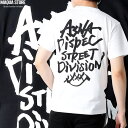 Maqua-store Tシャツ メンズ 半袖 ティーシャツ TEE アスナディスペック ASNADISPEC XL XXL 2XL 3L 黒 ブラック 白ホワイト プリント ブランド 人気 アメカジ ストリート系 ファッション おしゃれ かっこいい /
