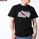 Maqua-store Tシャツ メンズ 半袖 ティーシャツ アスナディスペック アスナ ASNADISPEC XL XXL 2XL 3L 黒 ブラック 白ホワイト プリント 大きいサイズ B系 ブランド 人気 アメカジ ストリート系 ファッション おし