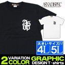 Maqua-store Tシャツ メンズ 大きいサイズ 4L 5L XXXL XXXXL 半袖 ティーシャツ TEE ASNADISPEC アスナディスペック黒 ブラック 白 ホワイト プリント ブランド 人気 アメカジ ストリート系 ファッション おし