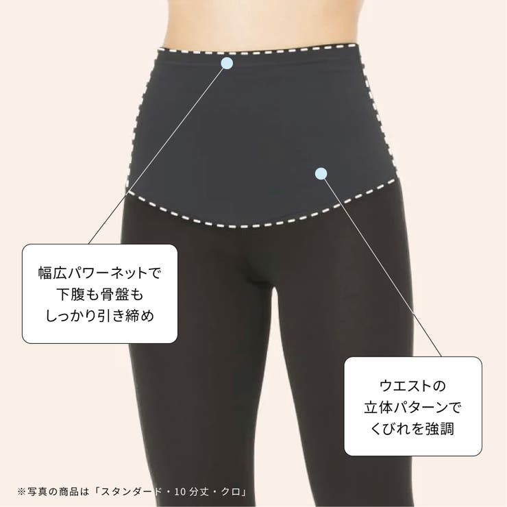 【10％OFFクーポン！7/2(木)9:59まで】SUKENO【WOMEN】 【美レギ】メリハリくびれ補正レギンス1分丈 インナー・下着 shoplistselect-10191451 SHOPLIST サンプル画像3