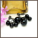 【5/15限定 15%OFFクーポン】lunolumo SALE ブラックボールのじゃらじゃらイヤリング アクセサリー