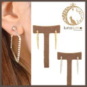 【5/15限定 15%OFFクーポン】lunolumo SALE 表面デザインのスクエアフープイヤリング アクセサリー