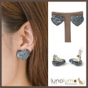 【5/15限定 15%OFFクーポン】lunolumo SALE 天然素材 クラックシェルのキラキラハートイヤリング N アクセサリー