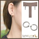 lunolumo SALE フープイヤリング メタル レディース 黒 ブラック パイプ イヤリング 2cm シンプル アクセサリー