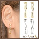 lunolumo SALE フープイヤリング イヤリング メタル レディース ゴールド シルバー クロス コンビ カジュアル E アクセサリー