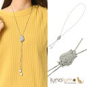 【6/11 1:59まで 10%OFFクーポン】lunolumo ネックレス レディース チューリップ 花 フラワー キラキラ ラインストーン メタル スライダー N アクセサリー