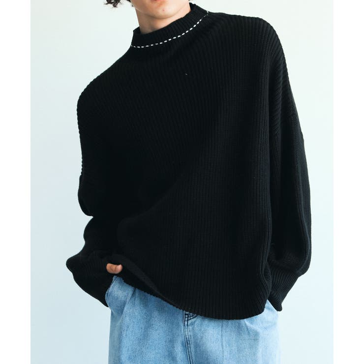 aimoha men aimoha menバルーンスリーブセーター ニット トップス