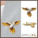 【7/11 1:59まで 5%OFFクーポン】lunolumo イーグルモチーフのグラデーションブローチ アクセサリー