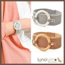 lunolumo ブレスレット レディース レザー メタル サークル チェーン ゴールド シルバー レザーブレス N アクセサリー