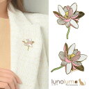lunolumo ピンバッチ ラペルピン ピンブローチ タックピン 蓮 蓮の花 花 フラワー プレゼント 贈り物 B アクセサリー