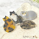 lunolumo ヘアクリップ フォーククリップ ヘアアクセサリー レディース 猫 ネコ ねこ マーブル 可愛い H ヘアアクセサリー