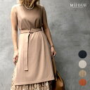 MiiDUE 細リブ チュニック ノースリーブ カットソー レディース 半袖 カットソーチュニック トップス