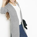 【マラソン期間中 5%OFFクーポン】MiiDUE ロングカーディガン 秋 カーディガン ロング トッパーカーディガン リブニット コーディガン レディース トップス/MiiDUE トップス