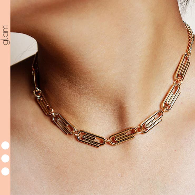 gulamu jewelry クリップ ゴールド チェーン ネックレス カジュアル シンプル おもしろ 遊び心 上品 二次会 パーティ 結婚式 チェーン お洒落アクセサリー 秋 冬 韓国 個性的 プチプラ 人気 キレイめ 大人 アクセサリー