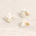 【5/16 1:59まで 5%OFFクーポン】FACION 片耳用 クリップ式パールイヤーカフ 軟骨ピアスイヤリングゴールド アクセサリー