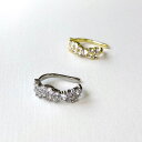 【5/16 1:59まで 5%OFFクーポン】FACION 片耳用ジルコニアストーンイヤーカフ 軟骨ピアスイヤリングレディース アクセサリー