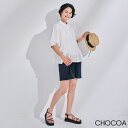 【5/10限定 15%OFFクーポン】CHOCOA リネンショートパンツ【マタニティ服/産前産後】fc24ss-spt03 カジュアル 妊婦 妊娠 産前産後 春...