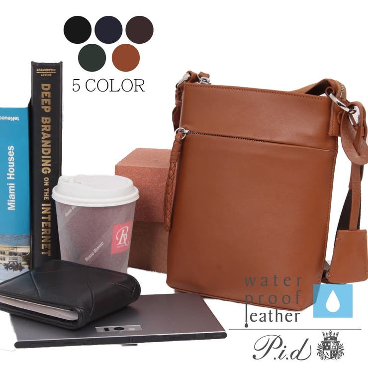 LOWARD 【PID 】 撥水レザー ミニショルダーバッグ PAV107 バッグ・鞄