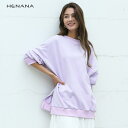 【8/11まで5%OFFクーポン】HENANA 『ドーパミン×コーディネート』配色切替パーカー リブ切替トレーナー ドーパミンコーデ ZIP付き裏毛プルオーバー...