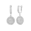 【8/11まで5%OFFクーポン】LACORDE シルバーサークルキュービックパヴェピアス【LACORDE】 アクセサリー