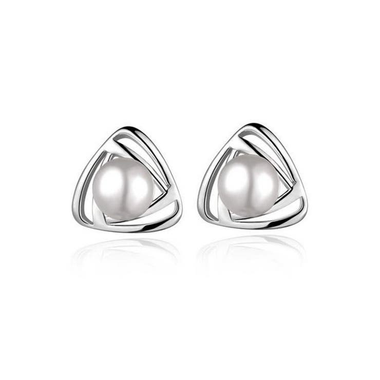 【10％OFFクーポン！5/27(水)1:59まで】LACORDE パールシルバーピアス アクセサリ ...