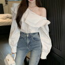 TwoGates シャツ ブラウス 長袖 トップス オフショルダー カットソー レディース トップス