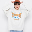 【マラソン期間中 5%OFFクーポン】&soiree SUMMITERプリントスウェット トップス