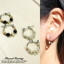 YUKATANゆかたん レディースピアス メンズピアス ワンタッチフープピアス クロッシング ビーズ 装飾 エスニック ネイティブチタンピアス ユニセックス男女...