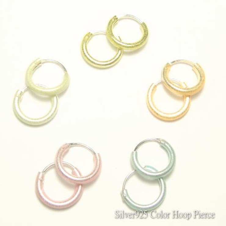 YUKATANゆかたん 【シルバーピアス】泡色がキュート♪ミルキーカラーリングピアス　全5色　d101-d107【..