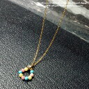 YUKATANゆかたん 可愛いカラフルビーズのトップのショートネックレス 【レディースアクセサリー ロングネックレス チョーカー】 アクセサリー アクセサリー
