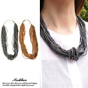 YUKATANゆかたん レディースネックレス ビーズ ボリューム ユニーク 夏アクセ アクセサリー