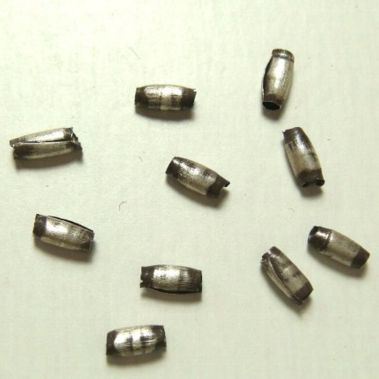 【10%OFFクーポン!11/27(木)1:59まで】YUKATANゆかたん シルバーパーツ10個で1セット 直径1.7mmタイプでシンプルな墨入りの小さいシル...