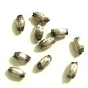 【10%OFFクーポン!11/27(木)1:59まで】YUKATANゆかたん シルバーパーツ10個で1セット 直径1.4mmタイプでシンプルな墨入りの小さいシル...