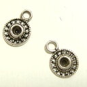 【10%OFFクーポン!11/27(木)1:59まで】YUKATANゆかたん シルバーパーツ2個で1セット 横幅5.48mm×高さ7.64mmで中心が空洞になっ...