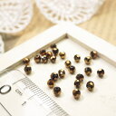 YUKATANゆかたん 多面カットビーズ直径3mm ブロンズ 1gのグラム販売(約30個入り) ゴールド系 ガラスビーズ チェコビーズグラスビーズ アクセサリーパーツ パーツ アクセサリー アクセサリー