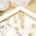 YUKATANゆかたん 多面カットビーズ直径4mm ライトスモークトパーズ 1gのグラム販売(約10個入り) 薄茶色 茶系 Lt.スモークトパーズ ガラスビーズ チェコビーズグラスビーズ アクセサリーパーツ アクセサリー アクセサリー